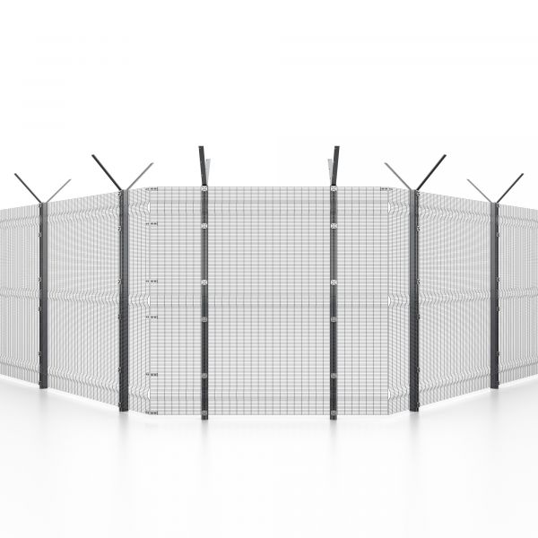 Modulares Sicherheitszaunsystem Vario-Inline 3D-Sicherheitsdrahtgitter