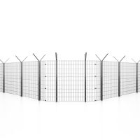 Modulares Sicherheitszaunsystem Vario-Inline mit Gittermatte