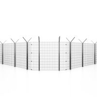 Modulares Sicherheitszaunsystem Vario-Inline mit Gittermatte