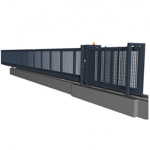 Schiebetor Gleisschiene STG-Taxiway Gate 1